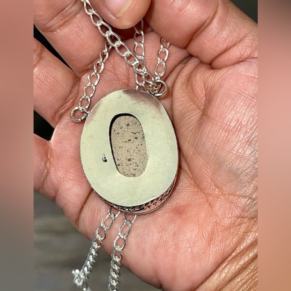 German Fern-Like Dendritic Agate Necklace - Picture 3 of 9